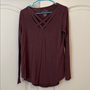 long sleeve American Eagle soft & sexy, size M